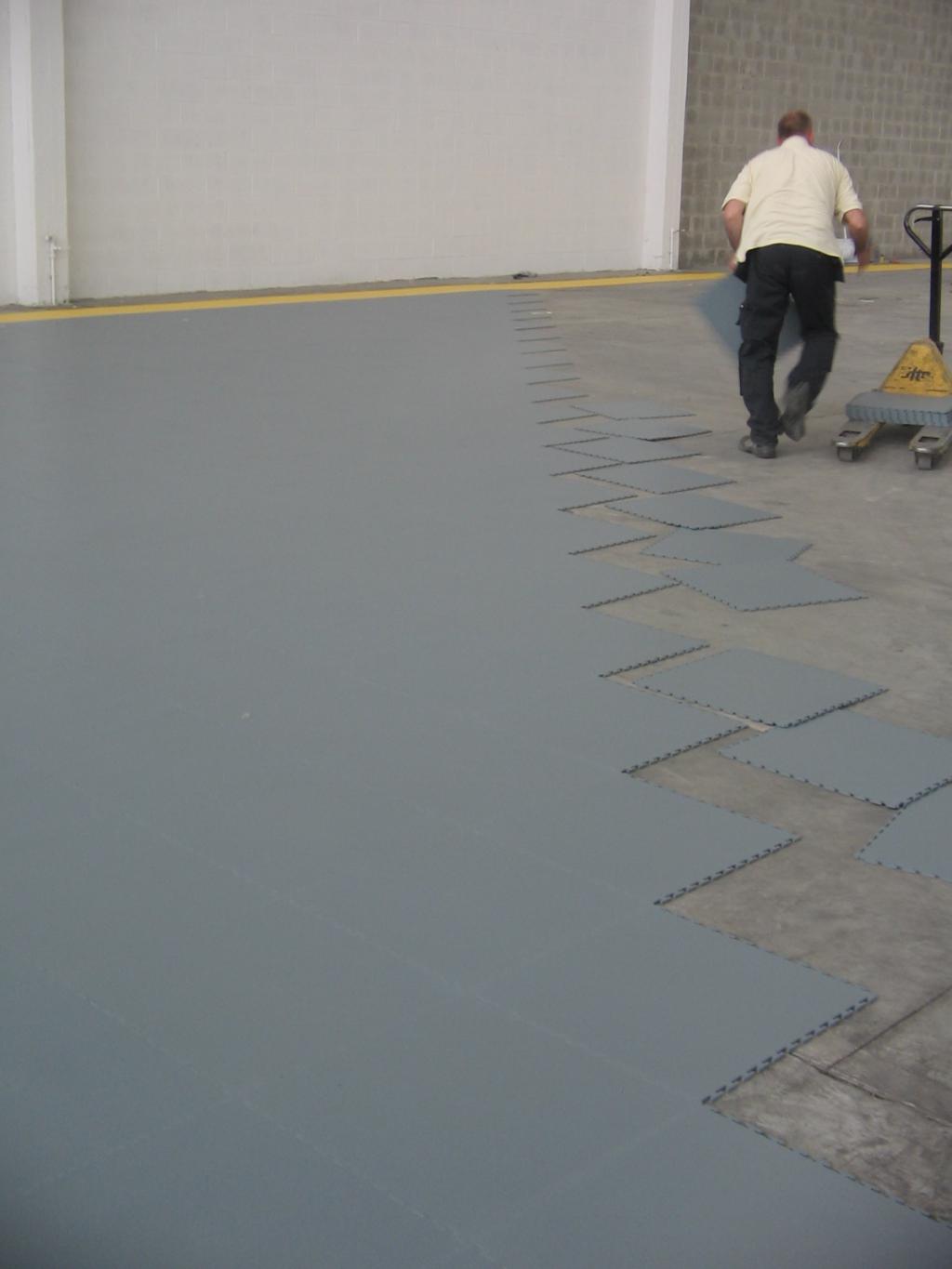 Tile-Platten Verlegung